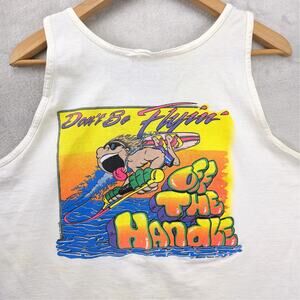 Vintage Lake Nacimiento Resort Tank Top Shirt Mens Large 90s Flyin Off Handle